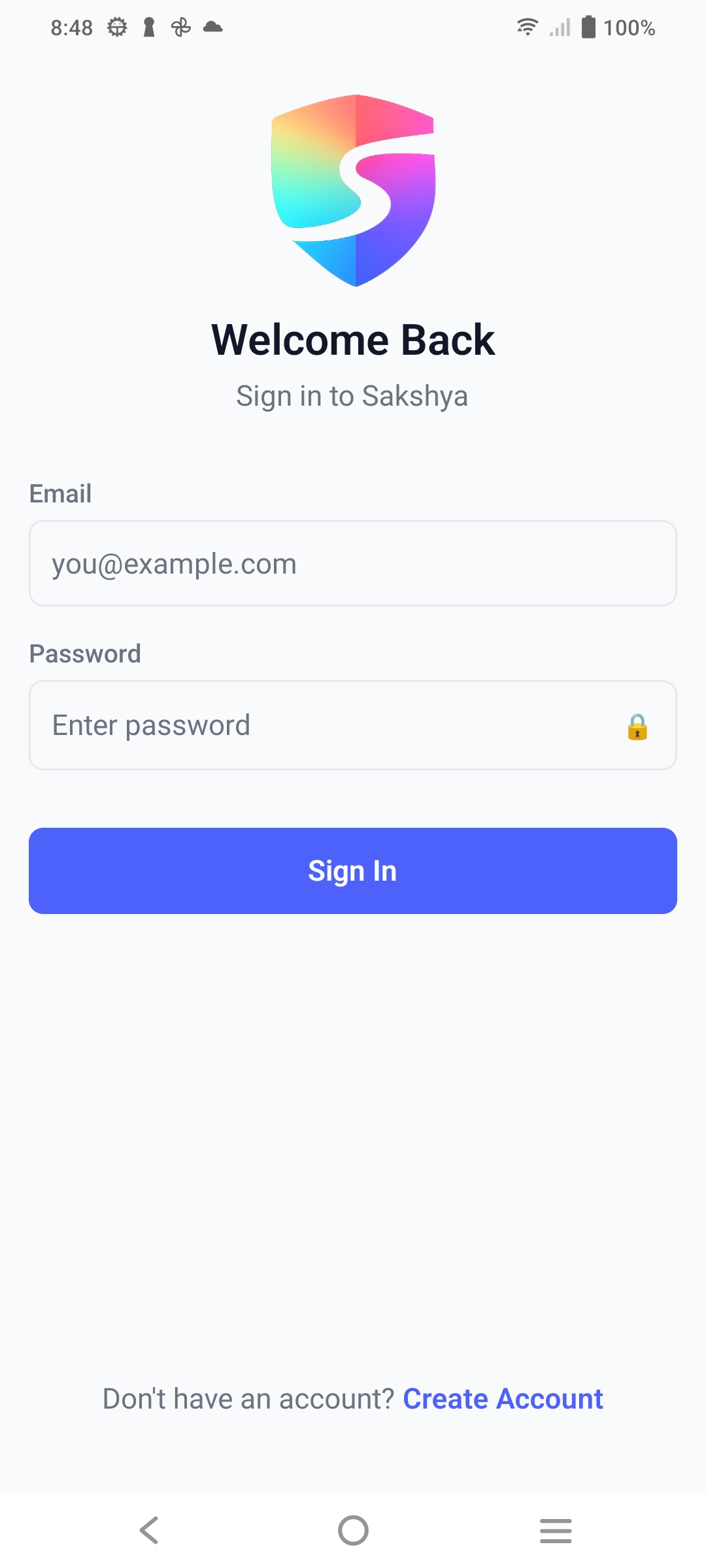 Mobile App Login